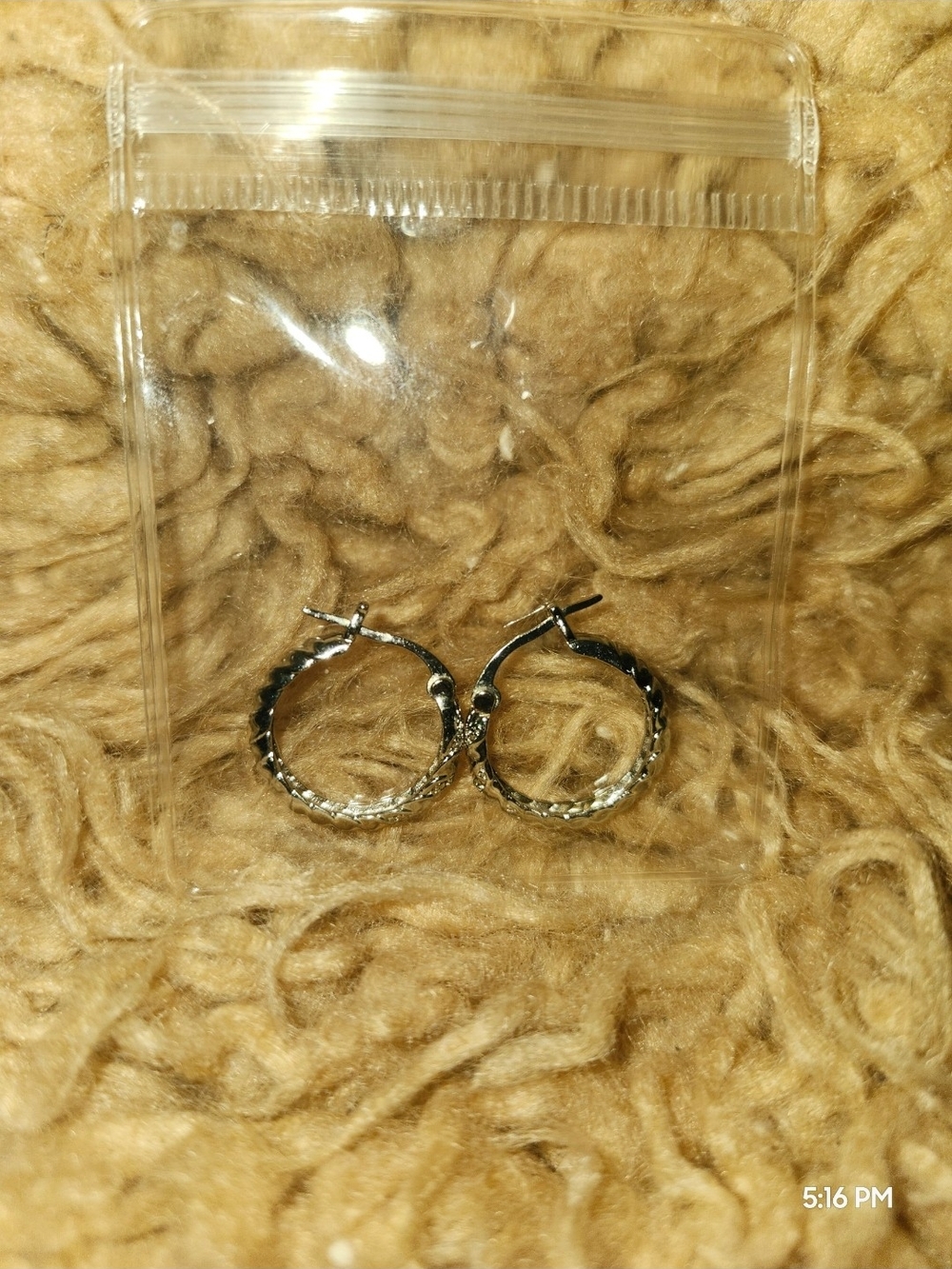 Sterling Silver Twisted Hoop Earrings - Women's Jewelry - Picture 4 of 5
